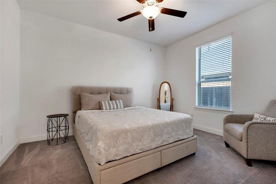 Bedroom in the guest apartment.