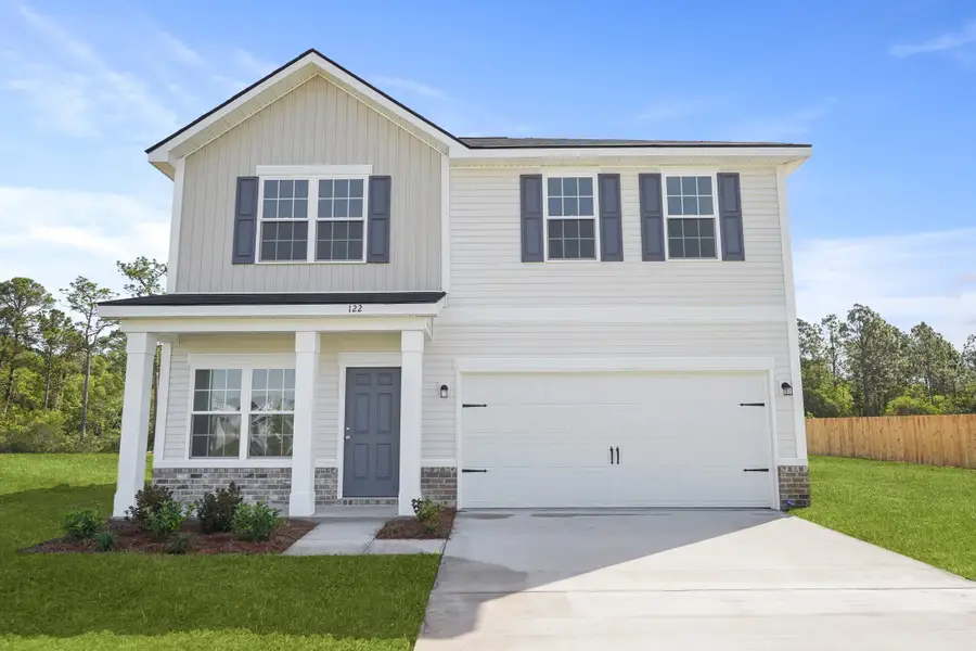 Representative exterior photo of a completed home built from the The Anderson by RTS Homes in The Pointe at Villages on Marne, Hinesville, GA (Image 22).