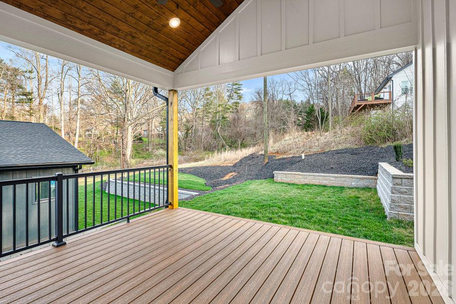 Exterior details and patio area of a home in , Asheville (Image 31). Exterior details and patio area of a home in , Asheville (Image 31).