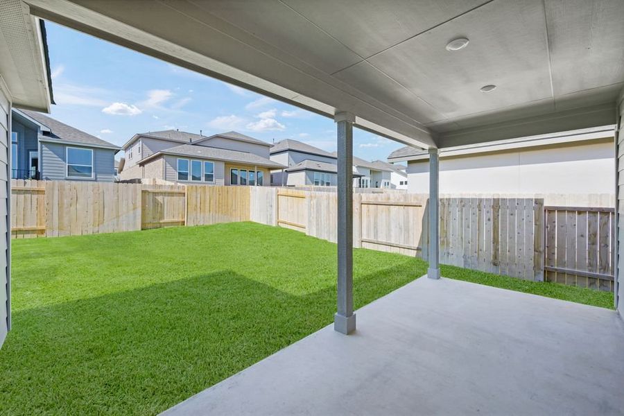 Exterior details and patio area of a home in Nolina 45s, Georgetown (Image 4).