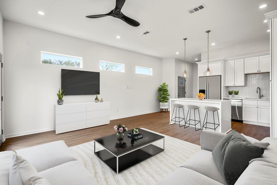 Furnished interior view inside a new home in , Houston (Image 12). Furnished interior view inside a new home in , Houston (Image 12).