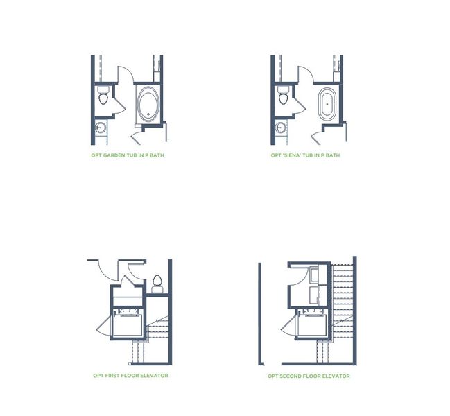 2D floor plan layout for the Muirfield 3 by Grenadier Homes in The Tribute, The Colony, TX (Image 2).