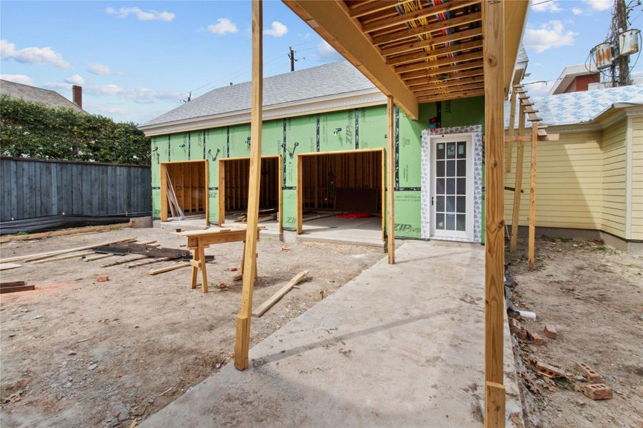 In-progress construction of a new home in , Houston, TX (Image 12).