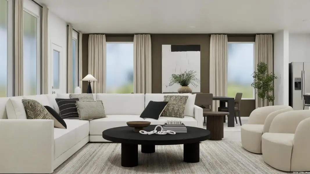 Furnished interior view inside a new home in Brookmill, San Antonio (Image 12).