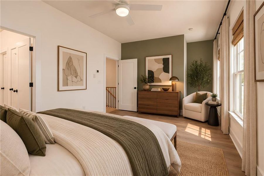 Furnished interior view inside a new home in , Hapeville (Image 25).