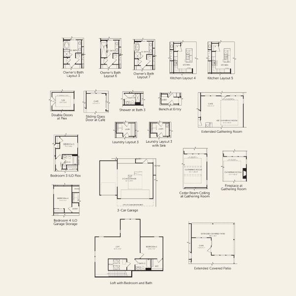 2D floor plan layout for the Mystique by Del Webb in Sun City Texas, Georgetown, TX (Image 6). 2D floor plan layout for the Mystique by Del Webb in Sun City Texas, Georgetown, TX (Image 6).