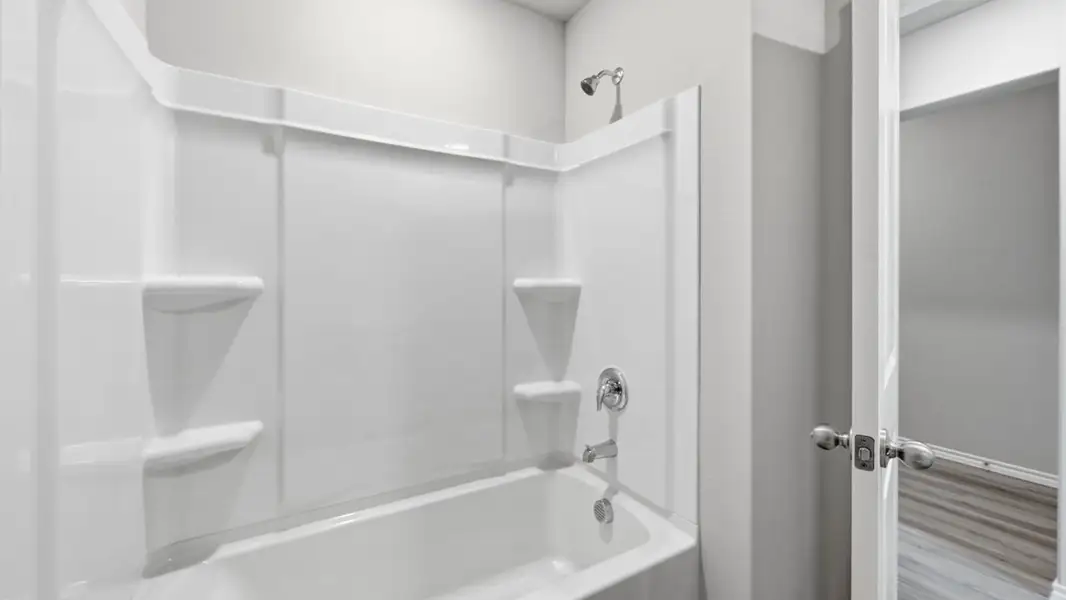 Furnished interior view inside a new home in Rock Creek West, Fort Worth (Image 4). Furnished interior view inside a new home in Rock Creek West, Fort Worth (Image 4).