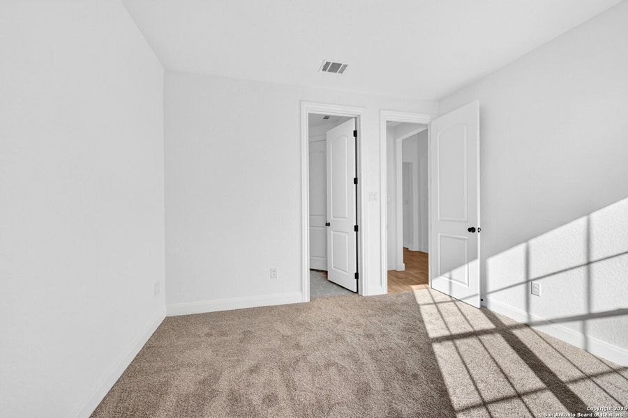 Spacious, unfurnished interior of a new home in Preserve at Annabelle Ranch, San Antonio (Image 22). Spacious, unfurnished interior of a new home in Preserve at Annabelle Ranch, San Antonio (Image 22).