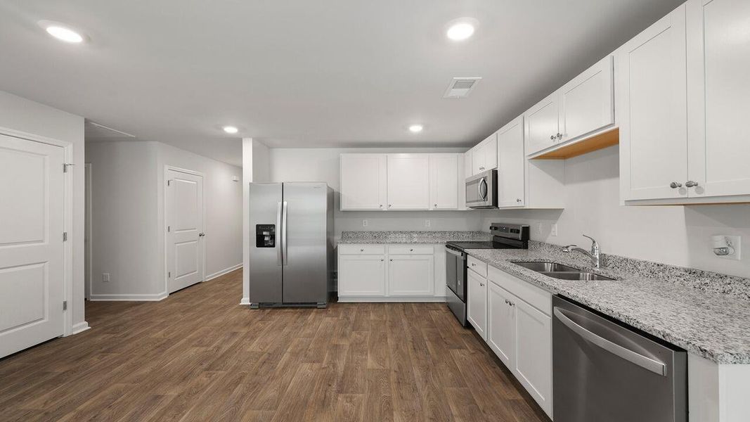Furnished interior view inside a new home in Center Pointe, Santee (Image 6).