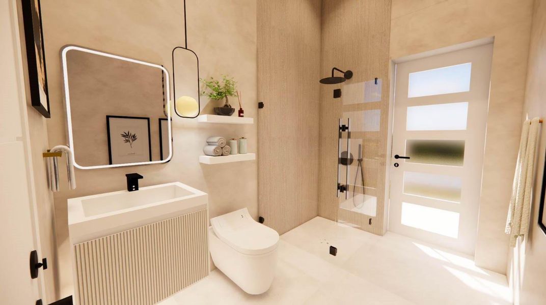 Furnished interior view inside a new home in , Dania Beach (Image 5).