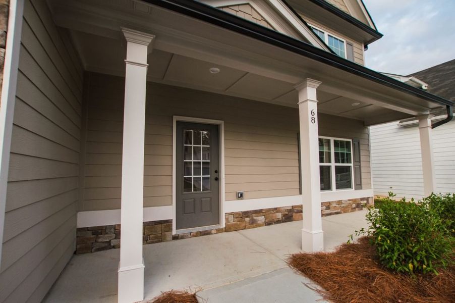 Representative exterior details of a home built from the Reynolds by Piedmont Residential in Hampton Ridge, Jefferson (Image 3).