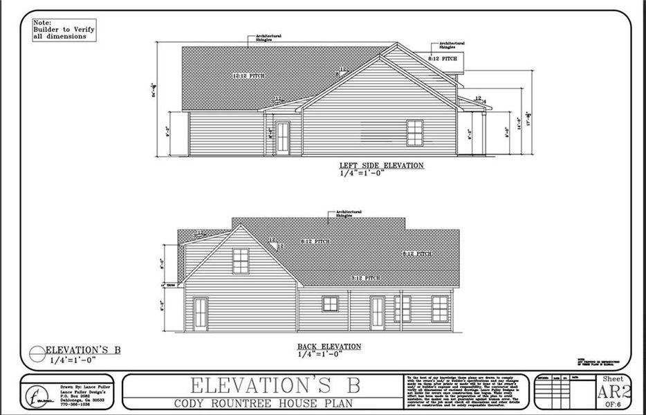 Exterior rendering of this home design in , Lula, GA (Image 5).