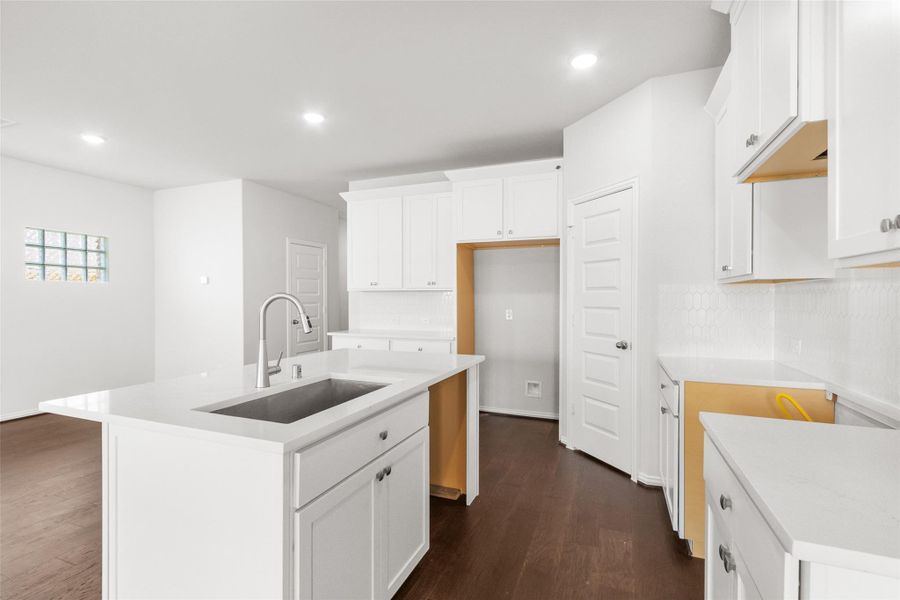 Furnished interior view inside a new home in Park at Eldridge, Sugar Land (Image 12). Furnished interior view inside a new home in Park at Eldridge, Sugar Land (Image 12).