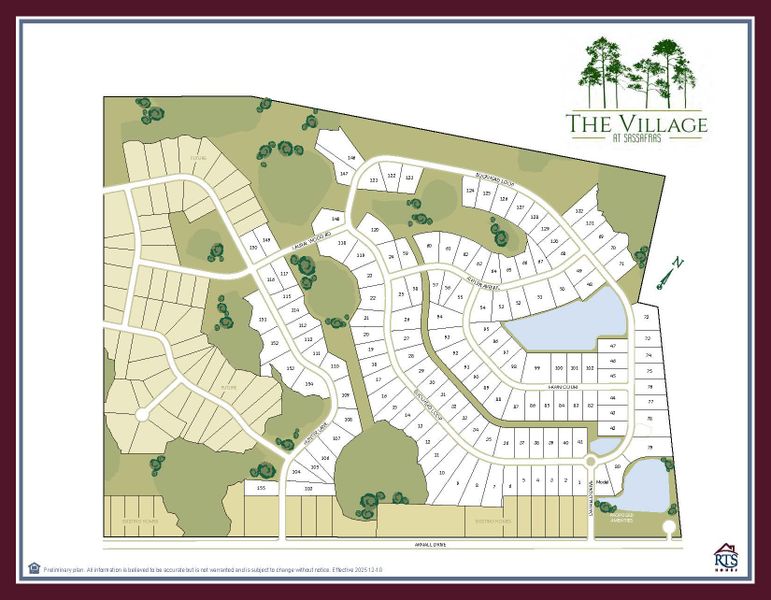 2D floor plan layout of this home in The Village at Sassafras, Allenhurst, GA (Image 4).