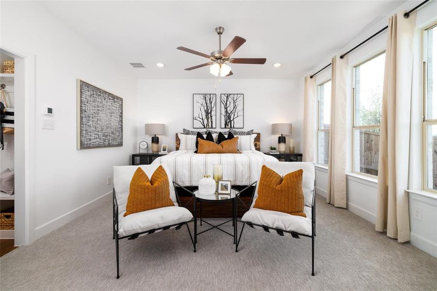 Beazer Homes Wildflower Ranch Brazos Floorplan. This is not a photo of the actual home, but is a photo of the Brazos floorplan.