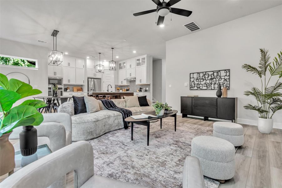 Furnished interior view inside a new home in , Austin (Image 32).