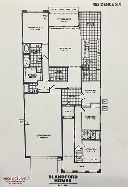 6 Floor Plan 4 Car Garage