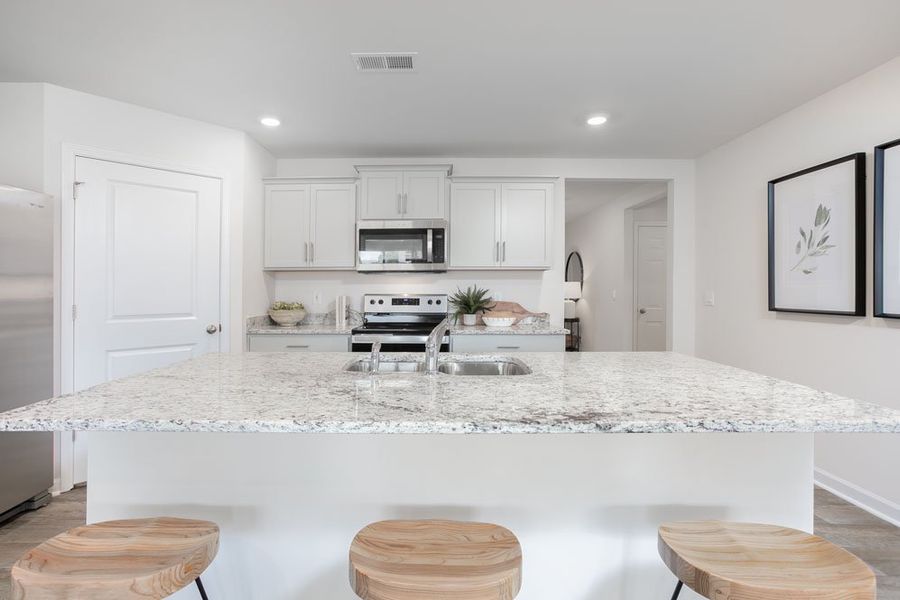 Representative furnished interior of a home built from the Cali by D.R. Horton in Havencrest, Greensboro (Image 9).