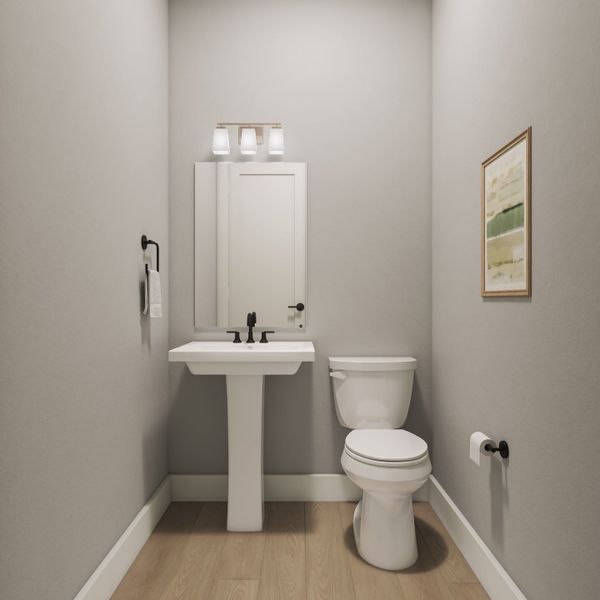 Representative furnished interior of a home built from the Lisbon by Tri Pointe Homes in Legacy Grove, Montgomery (Image 29).