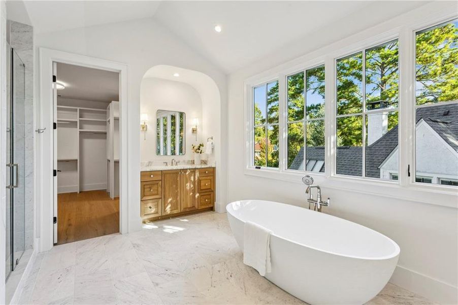 Furnished interior view inside a new home in , Atlanta (Image 41).