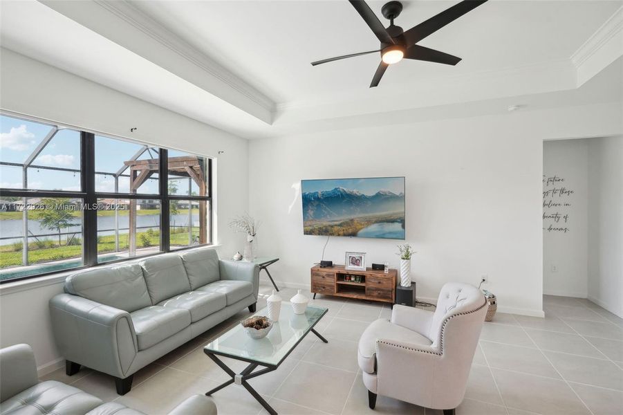 Furnished interior view inside a new home in , Fort Myers (Image 8). Furnished interior view inside a new home in , Fort Myers (Image 8).