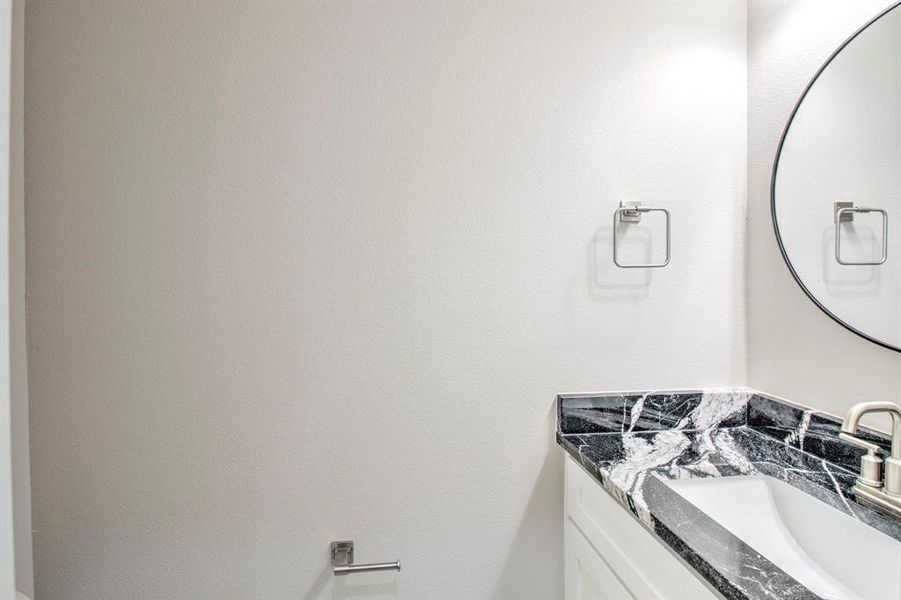 Bathroom featuring vanity