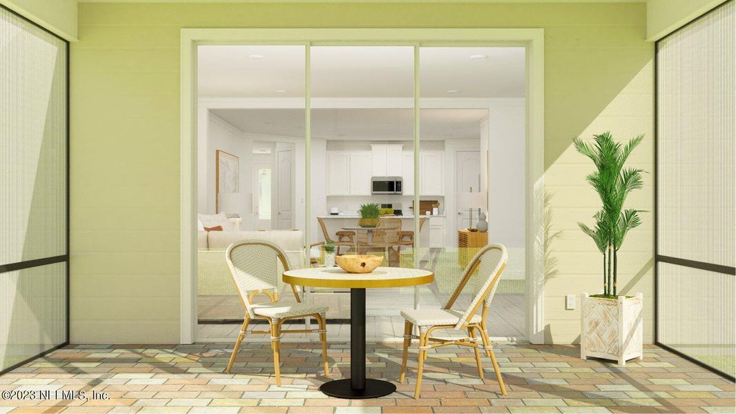 Furnished interior view inside a new home in Saddle Oaks: Saddle Oaks 60s, Jacksonville (Image 12).