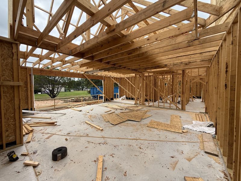 In-progress construction of a new home in Monarch Manor, Poolville, TX (Image 9).