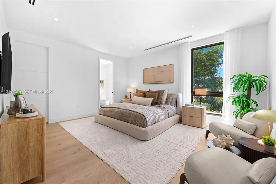 Furnished interior view inside a new home in , Miami (Image 51).