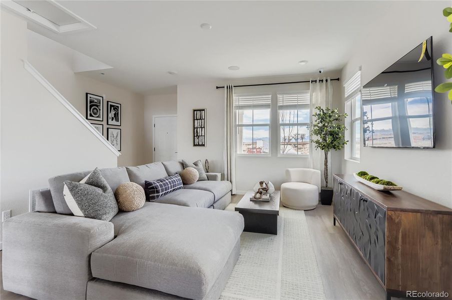 LVP throughout living/kitchen