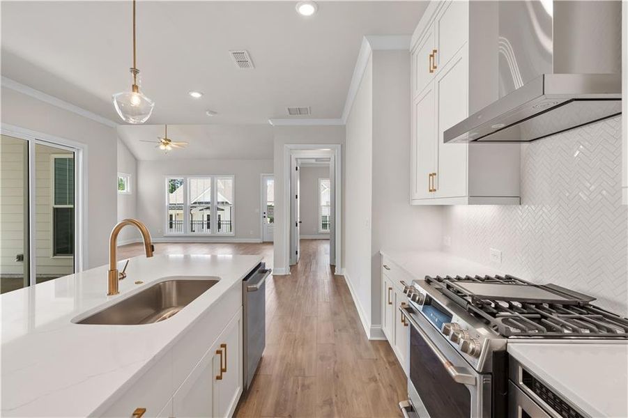 Furnished interior view inside a new home in Promenade at Sawnee Village, Cumming (Image 33).