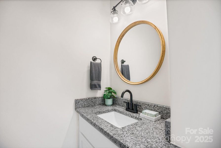 Half bath on the main floor