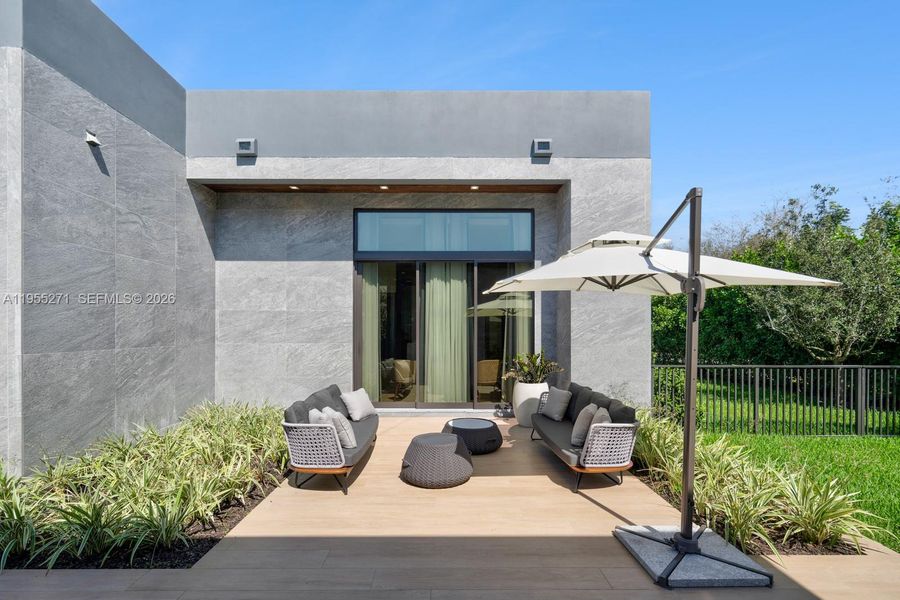 Exterior details and patio area of a home in , Pinecrest (Image 32).