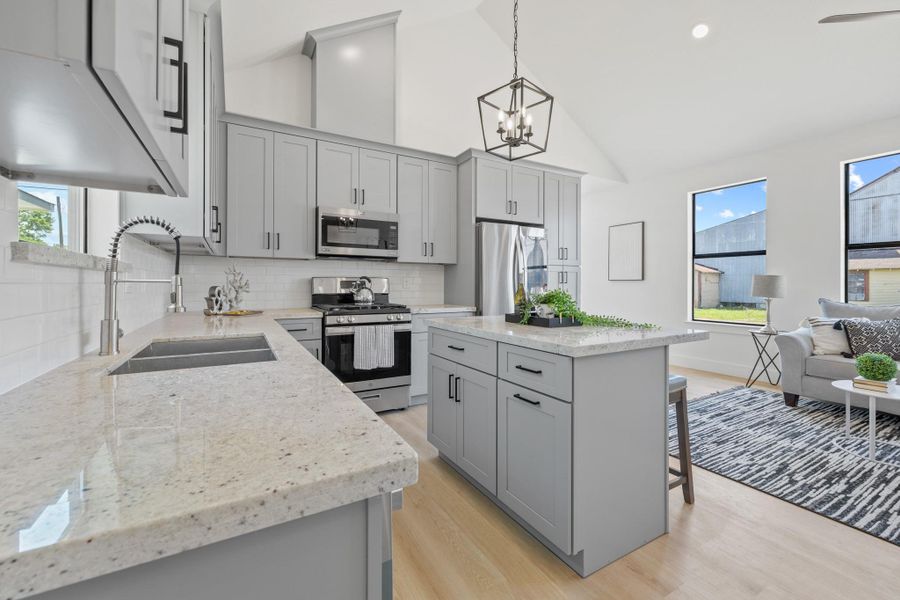 Furnished interior view inside a new home in , Beasley (Image 5).