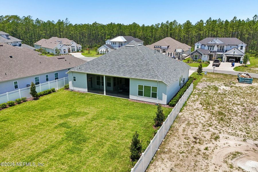 Exterior details and patio area of a home in SilverLeaf, St. Augustine (Image 31).