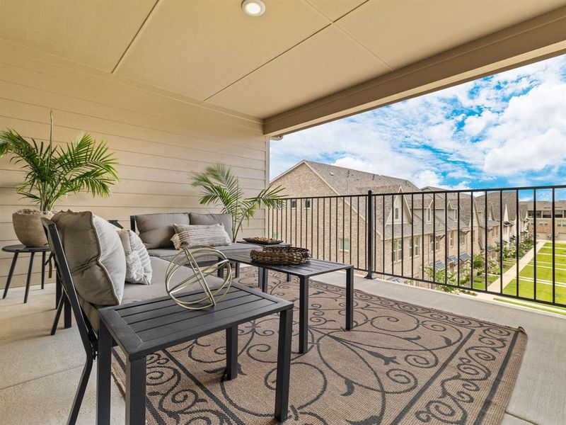 Immerse yourself in the surrounding greenery from this spectacular, private top-floor vantage point.