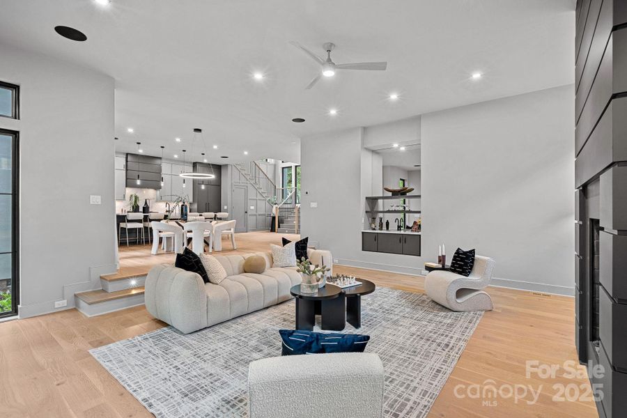 Furnished interior view inside a new home in , Charlotte (Image 42).