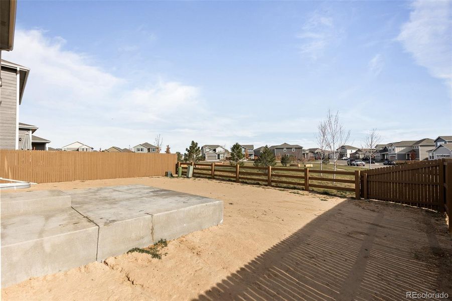 Exterior details and patio area of a home in , Lochbuie (Image 25).