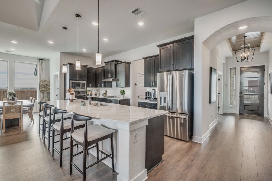 Representative furnished interior of a home built from the Princeton by Chesmar Homes in Silo Mills, Joshua (Image 2). Representative furnished interior of a home built from the Princeton by Chesmar Homes in Silo Mills, Joshua (Image 2).