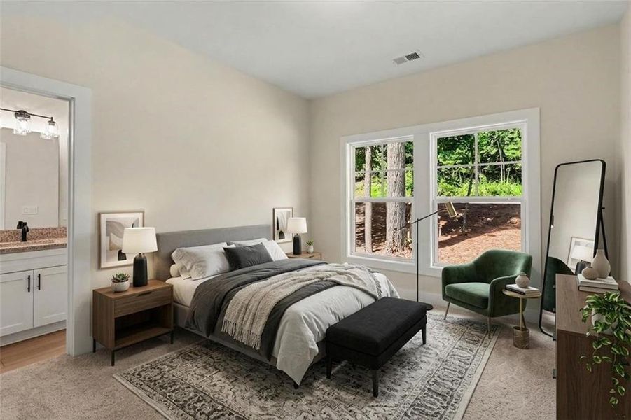 Furnished interior view inside a new home in , Hiram (Image 13). Furnished interior view inside a new home in , Hiram (Image 13).