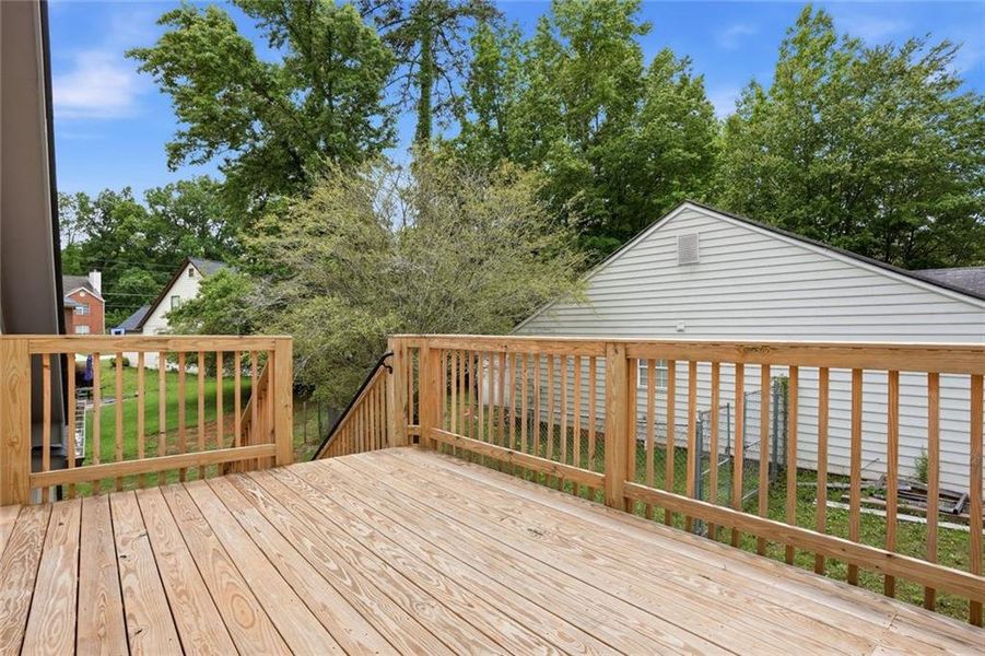 Exterior details and patio area of a home in , Stone Mountain (Image 3).