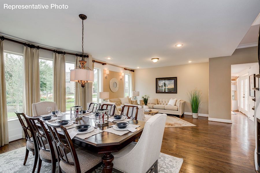 Representative furnished interior of a home built from the Downton Abbey by Grand Homes in Grand Oaks, Celina (Image 5).