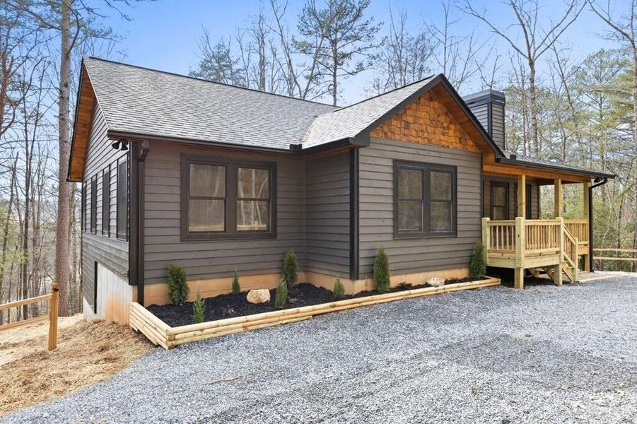 Exterior details and patio area of a home in , Morganton (Image 17).