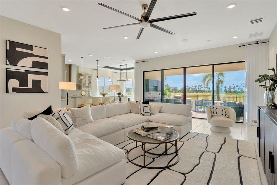 Furnished interior view inside a new home in Biscayne Landing at Seaire, Parrish (Image 4).