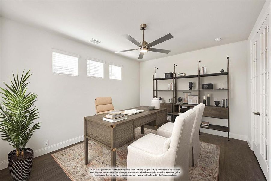 Furnished interior view inside a new home in Hayes Crossing, Midlothian (Image 6). Furnished interior view inside a new home in Hayes Crossing, Midlothian (Image 6).