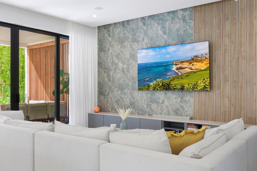 Furnished interior view inside a new home in , Fort Lauderdale (Image 51).