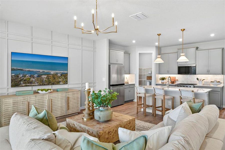 Furnished interior view inside a new home in Crosswind Ranch, Parrish (Image 9).