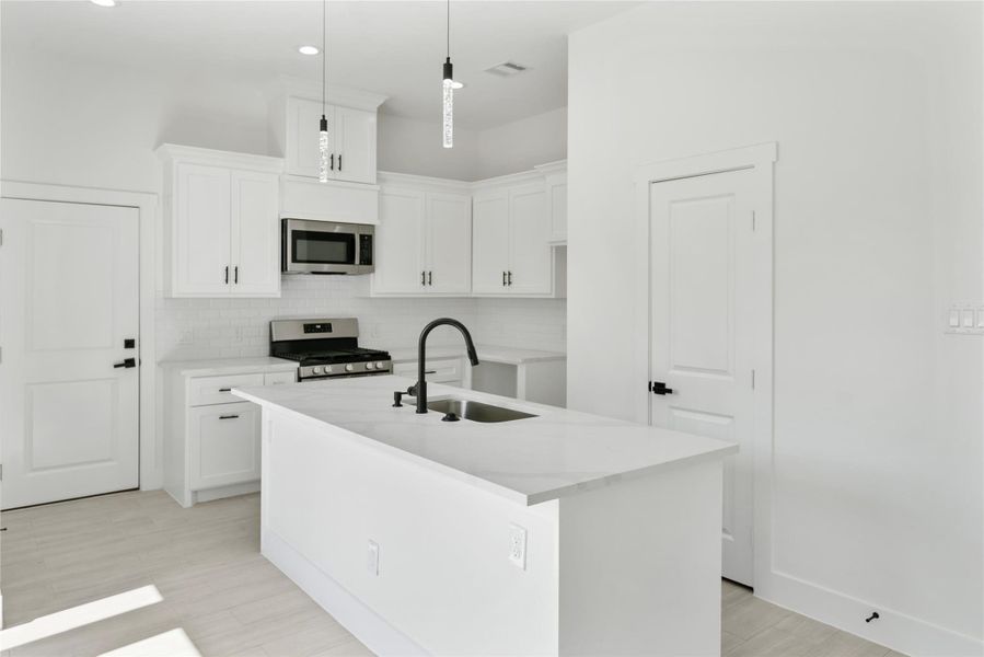 Furnished interior view inside a new home in , Houston (Image 10).