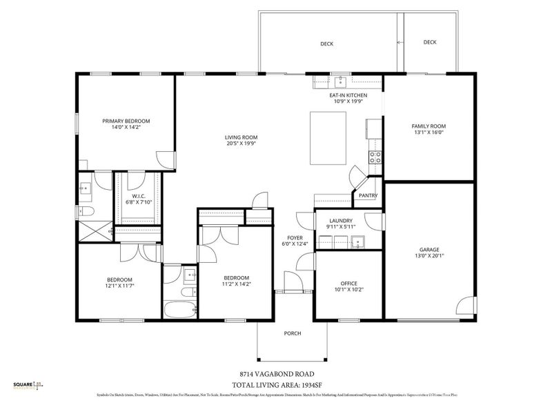 2D floor plan layout of this home in , Charlotte, NC (Image 3).