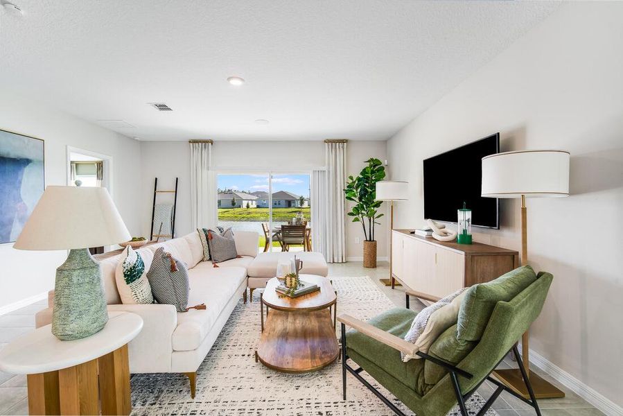 Furnished interior view inside a new home in Waterstone, Groveland (Image 15).